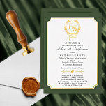 BS - Bachelor of Science Degree College Graduation<br><div class="desc">This graduation announcement for a BS (Bachelor of Science) graduate in any major can be utilised as an announcement and / or a party invitation through the "customisation" option. The crisp white background against the green and the gold foil makes this design really pop. Design by Holiday Hearts Designs (rights...</div>