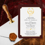 BS - Bachelor of Science Degree College Graduation<br><div class="desc">This graduation announcement for a BS (Bachelor of Science) graduate in any major can be utilised as an announcement and / or a party invitation through the "customisation" option. The crisp white background against the maroon and the gold foil makes this design really pop. Design by Holiday Hearts Designs (rights...</div>