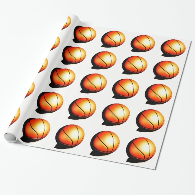 Bsketball Wrapping Paper (Unrolled)