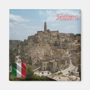 BSL016 MATERA The Sassi of Matera, Fridge Magnet