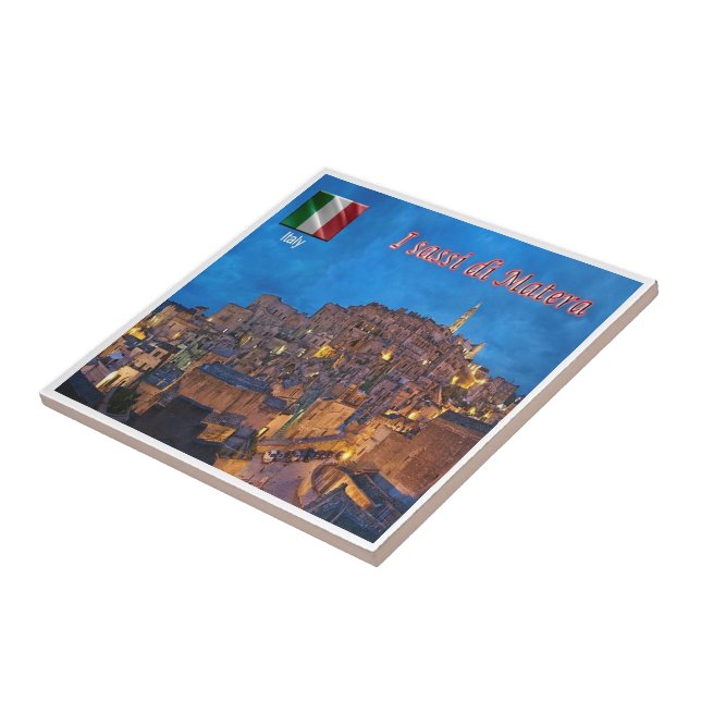 BSL017 MATERA, The Sassi of Matera, Tile (Side)