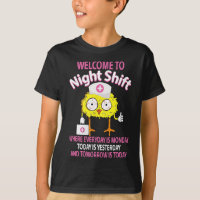 Bsn Lpn Cna Funny Nursing Chick Welcome To Night S