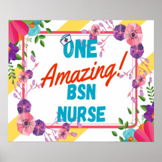 BSN Nurse Appreciation Gift Idea Poster