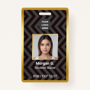 BSN Nurse Custom Logo Photo ID Badge