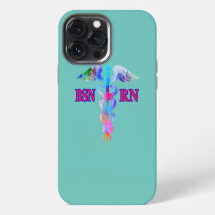 BSN Registered Nurse RN Caduceus Nursing Emblem iPhone 13 Pro Max Case