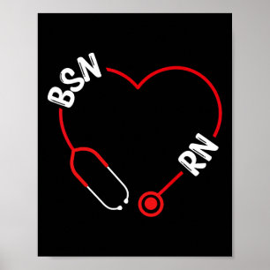 Bsn Rn Nurse Graduation Nursing Essentials Bsn Nur Poster