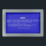 BSOD Belt Buckle - Blue Screen of Death Windows<br><div class="desc">The infamous BSOD or "Blue Screen Of Death" reproduced on a belt buckle.  Show them that a BSOD can be a cinch!</div>