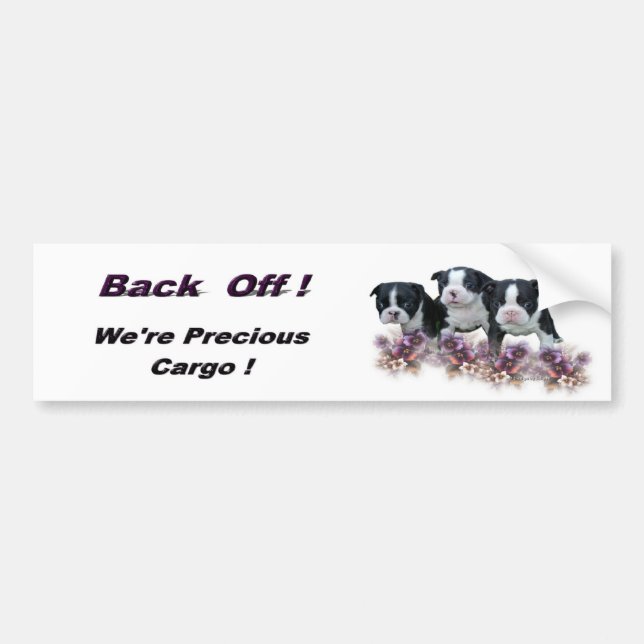 bt_pups_bumpersticker bumper sticker (Front)