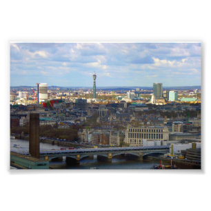 BT Tower London Skyline Cityscape England UK Photo Print