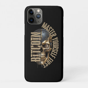 BTC motivation Skull Bitcoin crypto Case-Mate iPhone Case