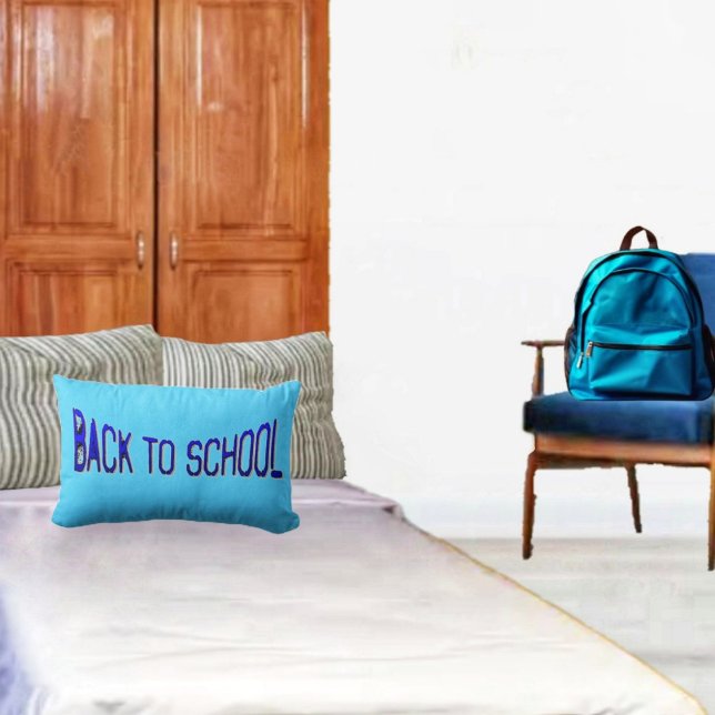 BTS Blue S Paint Lumbar Cushion (Nothing like having your own customized pillow, to personalize your home or school, living space!)