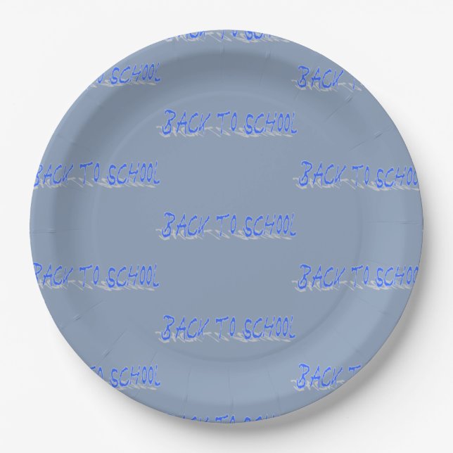 BTS Shadow-Blue Paper Plate (Front)