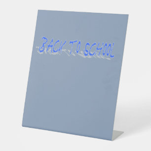 BTS Shadow-Blue Pedestal Sign