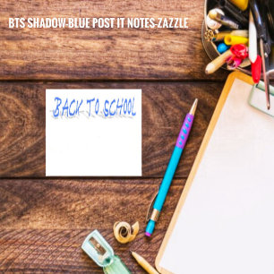 BTS Shadow-Blue Post-it Notes