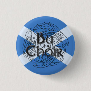 Bu Choir Saltire 3 Cm Round Badge