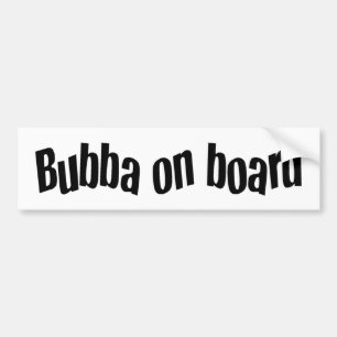 Buba On Board Bumper Sticker