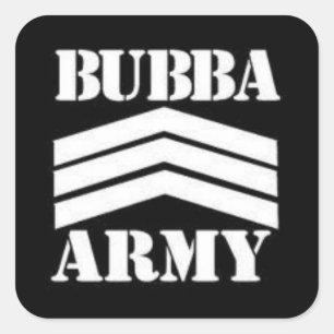 BUBBA ARMY SQUARE STICKER