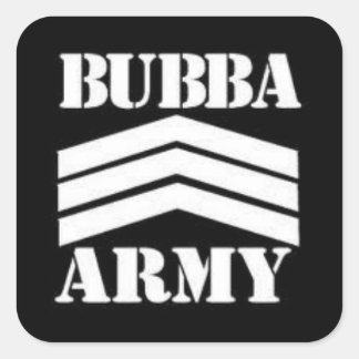 BUBBA ARMY SQUARE STICKER