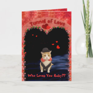 Bubba in the Tunnel of Love Holiday Card