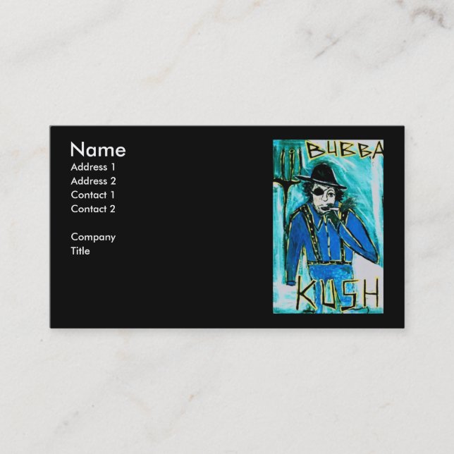 BUBBA KUSH BUSINESS CARD (Front)