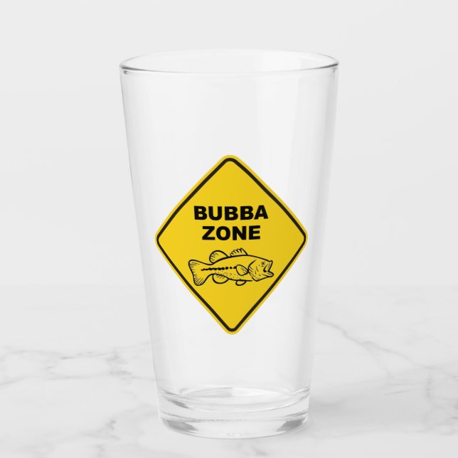 Bubba Zone Bass Fishing Glass (Front)