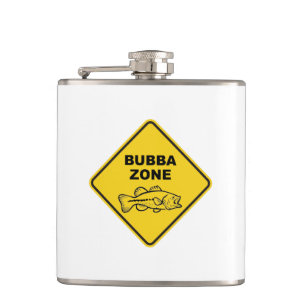 Bubba Zone Bass Fishing Hip Flask