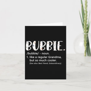 Bubbie Shirts For Women Mothers Day Idea Cute Gran Card