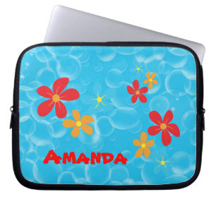 Bubble and Daisy Design Laptop Sleeve