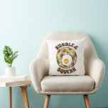 Bubble and Squeak Brunch UK British Food Cuisine Cushion<br><div class="desc">Foodie design features an original marker illustration of 'bubble and squeak, ' a classic British food consisting of cabbage and potatoes,  and topped with an egg.</div>
