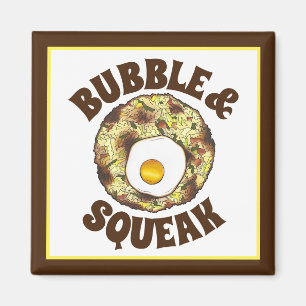 Bubble and Squeak Brunch UK British Food Cuisine Magnet