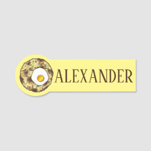 Bubble and Squeak Brunch UK British Food Pub Fare Name Tag