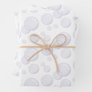 Bubble Bath Blowing Bubbles bubble wrap spa party Wrapping Paper Sheet