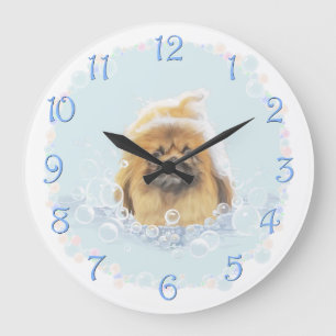 Bubble Bath Large Clock