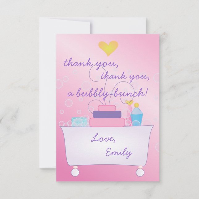 Bubble Bath Party Invitation (Front)