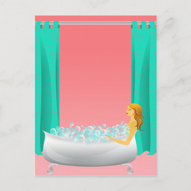 Bubble Bath Postcard (Front)