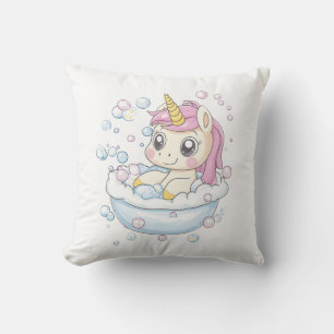 Bubble Bath Unicorn (1) Cushion