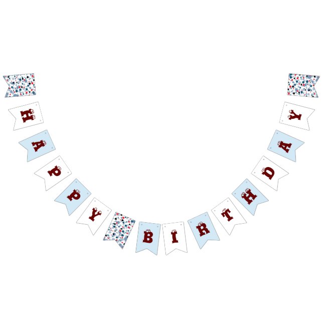 Bubble birthday bunting  (All)