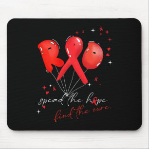 bubble blood cancer awareness red spread the hope mouse pad