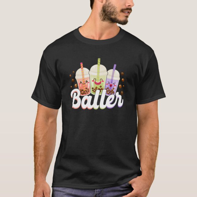 Bubble Boba Tea Baller T-Shirt (Front)