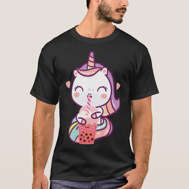 Bubble Boba Tea penelope animals  T-Shirt (Front)