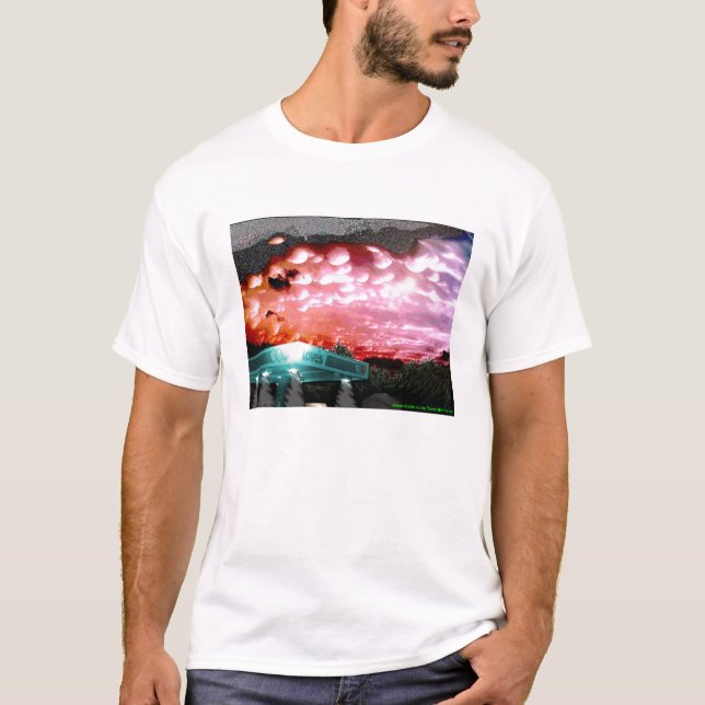 Bubble Cloud Remix T-Shirt/ White Noise Collection T-Shirt (Front)