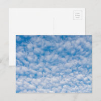 Bubble Clouds in Blue Sky Nature Photo Mammatus