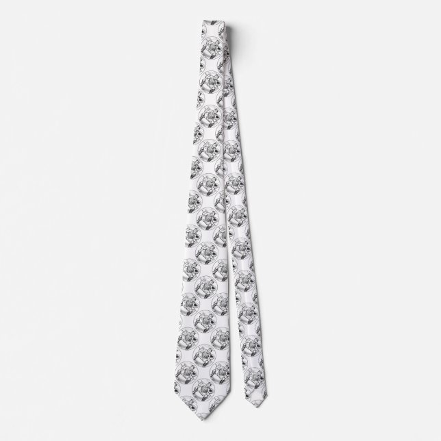 Bubble Dreams Baseball Patterned Tie (Front)