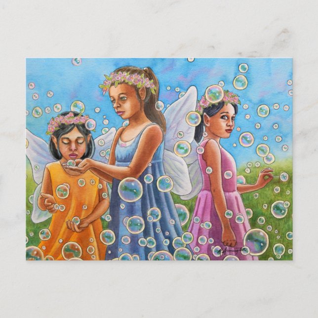Bubble Fairies Postcard (Front)