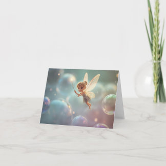 Bubble Fairy Thank You Card