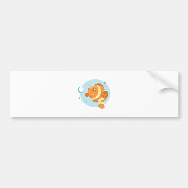 Bubble Fish Bumper Sticker (Front)