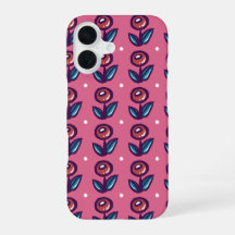 Bubble Flowers in Pink - Cute Pretty Floral Nature