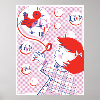 Bubble, Girl! Print