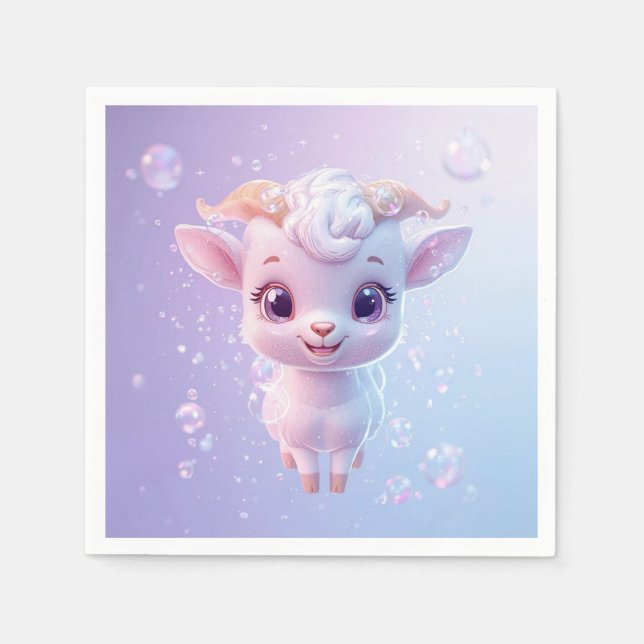 Bubble Goat Napkin (Front)