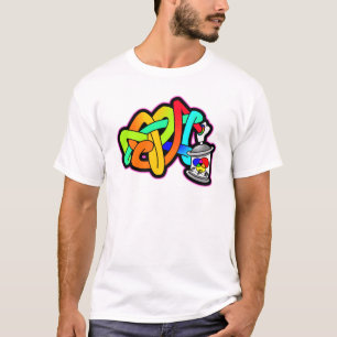 BUBBLE GRAFFITI SPRAY CAN SUBWAY ART THROW UP T-Shirt